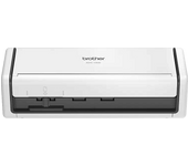 Escáner portátil - Brother ADS1300, 600 x ppp, 30 ppm, Wi-Fi, Ranura para DNI y tarjetas, Alimentación directa via USB Tipo-C, Blanco