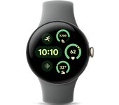 Smartwatch - Google Pixel Watch 3, AMOLED, 41 mm, S-L, Aluminio 100% reciclado, Verde liquen