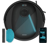 Robot aspirador - Cecotec Conga 7690 Immortal Max, 45W, Autonomía 220 min, Limpieza 4 en 1, App, WiFi, Navegación láser, 5000Pa, Black