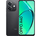 Móvil - OPPO A40, Sparkle Black, 128 GB, 4 GB RAM, 6.72" LCD HD+ 90Hz, Qualcomm® Snapdragon® 6s 4G Gen1, 5100 mAh, Android