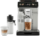 Cafetera superautomática - De'Longhi Eletta Explore Cold Brew ECAM450.65.S, Molinillo integrado, Táctil, Bebidas frías calientes, 1450W, 19bar, Plata