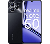 Móvil - realme Note 50, Midnight Black, 128 GB, 4GB, 6.7" HD+, Unisoc T612, 5000 mAh, Android