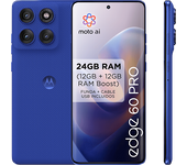 Móvil - motorola edge 60 pro, Dazzling Blue, 512 GB, 12 GB RAM, 6.67" pOLED, MediaTek Dimensity 8350 Extreme, 6000 mAh