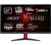 REACONDICIONADO Seminuevo(*) Monitor gaming - Acer KG272, 27" Full HD,165 Hz, 2ms (G2G), HDMI, DP(1.2), Pantalla LED, AMD FreeSync™Premium, Zero Frame