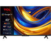 TV LED 43" - TCL 43P655, UHD 4K, Quad Core, Smart TV, Google HDR, Brushed titanium metal front