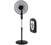 Ventilador de pie - Ufesa DAKOTA, 50 W, 3 Velocidades, Modos Operación, Negro