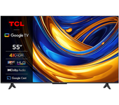 TV LED 55" - TCL 55P655, UHD 4K, Quad Core, Smart TV, Google HDR, Brushed titanium metal front