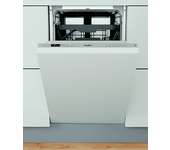 Lavavajillas integrable - Whirlpool WSIC 3M27 C, 10 servicios, 5 programas, 44.8 cm de ancho, FlexiSpace, Tecnología 6th SENSE, Sin panelar