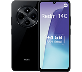 Móvil - Xiaomi Redmi 14C, Negro, 128GB, 4GB RAM, 6.88" HD+, MediaTek Helio G81 Ultra, 5160mAh, Android