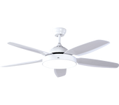 Ventilador de techo con luz - ok. OCF 130324 ES, 65 W, 6 velocidades, Mando adistancia Blanco