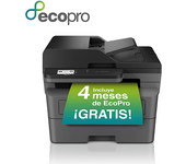 Impresora multifunción láser - Brother MFCL2860DW, Impresión doble cara, Monocromo, WiFi, Fax, Negro
