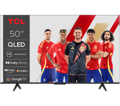 TV QLED 50" - TCL 50P7K, UHD 4K, AiPQ Processor, Smart TV, DVB-T2, 60 Hz, Pantalla HVA, Dolby Atmos, Negro