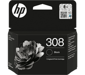 Cartucho de tinta - HP 308 Negro, UL ECOLOGO®, Planet Partners, Negro