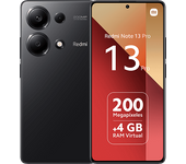 REACONDICIONADO Seminuevo Muy bueno Móvil - Xiaomi Redmi Note 13 Pro, Midnight Black, 256 GB, 8GB RAM, 6.67" Full HD+AMOLED, MediaTek Helio G99 Ultra