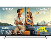 TV LED 50" - Sony K50S35B.CEI, UHD 4K, Smart (Google TV), TDT HD, DVB-T2, Dolby Atmos/Vision, Chromecast, Negro