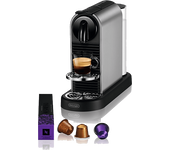 Cafetera de cápsulas - De'Longhi Citiz EN220.T, 19 bar, 1 l, 1260 W, Titan