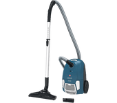 Aspirador con bolsa - Hoover BRAVE, 700W, 2.5 l, Tubo telescópico, Radio acción 7.5 m, Incluye Accesorios, Azul