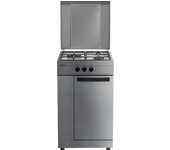 Cocina a gas - Infiniton CC3AC, 3 Zonas, Gas natural, Control mecánico, Inox