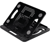Soporte elevador - Hama 00126817, Antideslizante, Inclinable, Altura Ajustable, Carga Máxima 3.5 kg, Negro