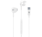 Auriculares de botón - Music Sound Cápsula, Micrófono integrado, Control Remoto Integrado, USB‑C, Blanco