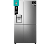 Frigorífico americano - Hisense RS818N4TIE1, No Frost, 179 cm, 636 l, WI-FI, Dispensador Agua & Hielo, Inox