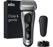 Afeitadora - Braun Series 8 8517s, Recortadora integrada, Base De Carga, Wet&Dry, Plata