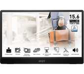 Monitor - MSI PRO MP161 E2, 15.6", Full-HD, 60 Hz, 4 ms (GTG), IPS, Negro