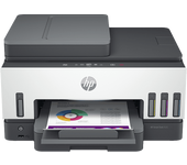 Impresora multifunción tinta - HP Smart Tank 7605, Impresión doble cara, Color, WiFi, Fax, Panel táctil, Wi-Fi®, Wolf, Aplicación Smart, Gris