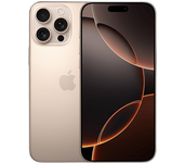 Apple iPhone 16 Pro Max, Titanio Desierto, 256 GB, 5G, 6.9 " OLED Super Retina XDR, Chip A18 Pro, iOS