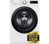 REACONDICIONADO Seminuevo Muy bueno Lavadora carga frontal - LG F4X1009NWK, 9 kg, 1400 rpm, 10 programas, AI Direct Drive™, Steam™, Blanco