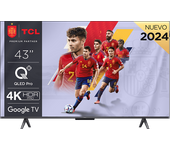 REACONDICIONADO Seminuevo Muy bueno TV QLED 43" - TCL 43C655, UHD 4K, AiPQ PRO, QLEDPRO, Dolby Vision y Atmos, HDR10+, Negro