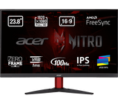 REACONDICIONADO Seminuevo Muy bueno Monitor gaming - Acer Nitro KG242YE, 23.8" Full HD IPS, 1 ms, 100 Hz, 2 x HDMI(1.4) + VGA, FreeSync, Negro