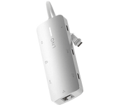 Hub - Linq ProConnect 8in1, Lector de tarjetas, Carga rápida 140W, Blanco