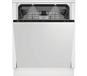 Lavavajillas integrable - Beko BDIN38644D, 16 Servicios, 8 Programas, 59.8 cm, 77 kWh, 9.5 l, Sin panelar