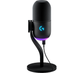 Micrófono - Logitech G Yeti GX para Gaming, USB, RGB, Lightsync, Bloqueo de ruido ambiental, Supercardioide, Personalizable, PC-Mac, Negro