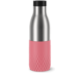 Botella - Tefal Bludrop N3110810, O,5 L, Acero Inox, Bebidas calientes 12hs, frías 24hs, Quick Press, Rosa