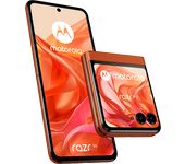 Móvil - Motorola razr 50, Naranja, 256 GB, 8 GB RAM, 6.9" pOLED FHD+, MediaTek Dimensity 7300X, 4200 mAh, Plegable, Android