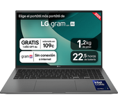 Portátil - LG 16ZD90T-G.AX78B, 16" WQXGA, Intel® Core™ Ultra 7, 16 GB RAM, 1 TB SSD, Arc™ GPU, FreeDOS