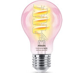 Bombilla inteligente - Philips Filamento transparente, 40W, A60, E27, Hasta 470 lúmenes, Plug & Play