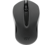 Ratón inalámbrico - ISY IWM-1000, Óptico, 1000 ppp, Silencioso, Negro