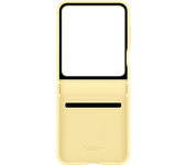 Funda móvil - Samsung Kindsuit Case, Compatible con Galaxy Z Flip6, Cuero Vegano, Amarillo