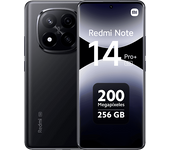 Móvil - Xiaomi Redmi Note 14 Pro+ 5G, Negro medianoche, 256 GB, 8 GB RAM, 6.67" AMOLED 1.5K, Snapdragon 7s Gen 3., 5110 mAh