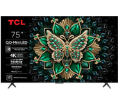 TV Mini LED 75" - TCL 75C6K, UHD 4K, AiPQ Pro Processor, Smart TV, DVB-T2, GoogleTV, Negro