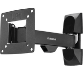 Soporte TV - Hama 00220820, De 10" a 26", Giratorio e inclinable, VESA Hasta 100x100, Máx 15 kg, Negro