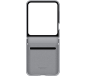 Funda móvil - Samsung Kindsuit Case, Compatible con Galaxy Z Flip6, Cuero Vegano, Gris
