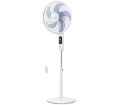 REACONDICIONADO Seminuevo Muy bueno Ventilador de pie - Rowenta Turbo Silence VU5450F0, 32 W, 1.3 m, 50 m³/min, 8 Velocidades, Motor Effitech