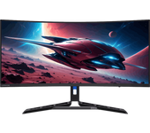 Monitor gaming - Lenovo Legion R34w-30, 34", UWQHD, 0.5 ms, 180 Hz, HDMI, Altavoces integrados, Negro