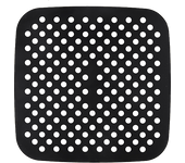 Accesorio freidora - NK NK-HO32013, Protector airfryer cuadrado, 2 unidades, Silicona, Cuadrado, Negro