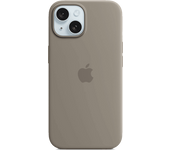 Apple Funda de silicona con MagSafe para iPhone 15, Arcilla