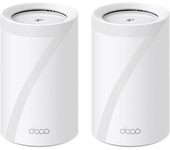 Sistema wiFi Mesh - TP-Link Deco BE65, Paquete de 2, 5760 Mbps, Wi-Fi 7 Triple Banda 11Gbps, Blanco